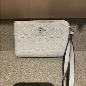 Coach light blue Wristlet. OBO